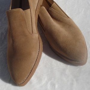 Nine West Quinko Tan Suede/Leather Loafers 9M